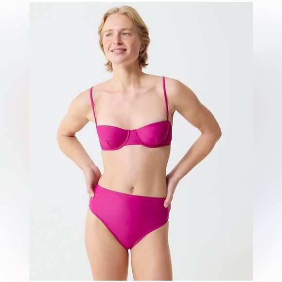 J Crew Hallie Bikini Bottom bm642 M - Picture 3 of 9